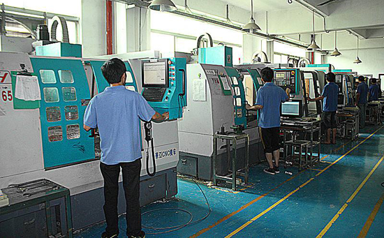 深圳模世家手板廠的五金手板生產(chǎn)車(chē)間